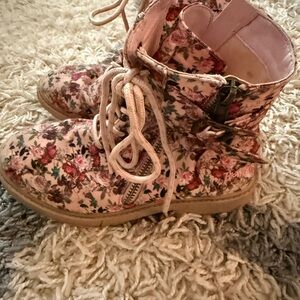 Blowfish Pink Floral Kids Boots